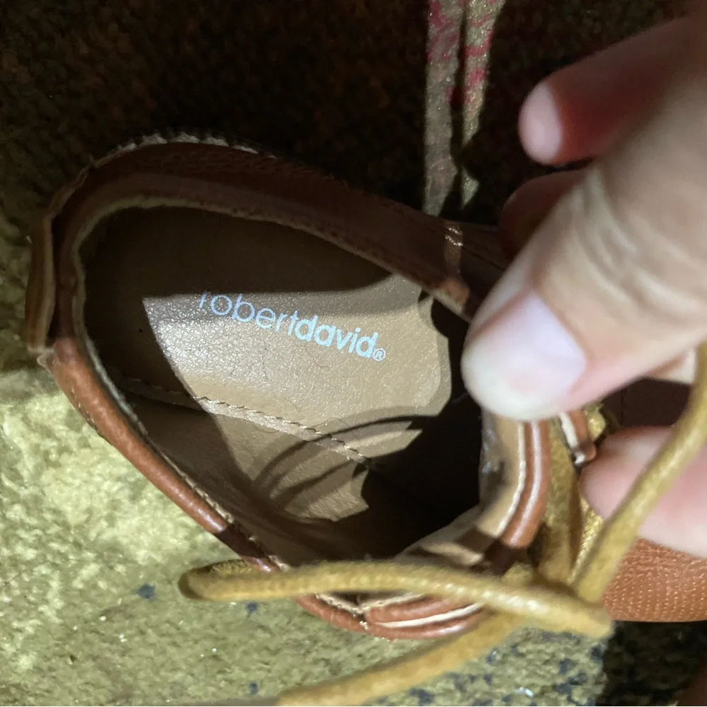 Like New Toddler Cognac Robert David Panama Dress‎ Shoe Size 5